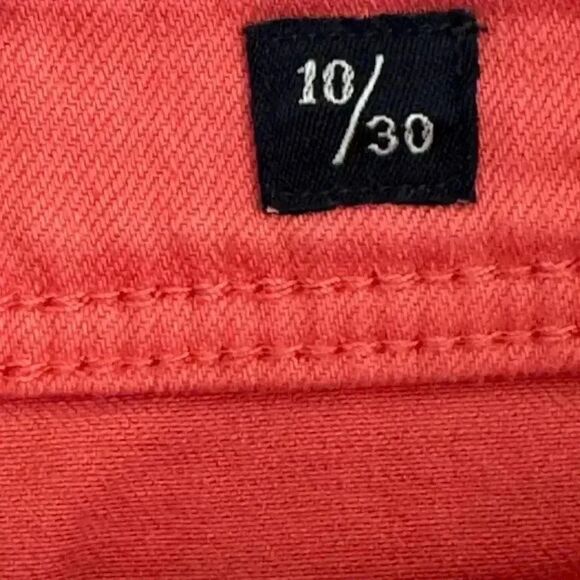 Flag & Anthem Rust Orange Cotton Blend Casual High Rise Sporty Comfy Soft Premiu - Picture 5 of 12